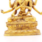 A serene gilt bronze statue of Bodhisattva