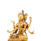 A serene gilt bronze statue of Bodhisattva