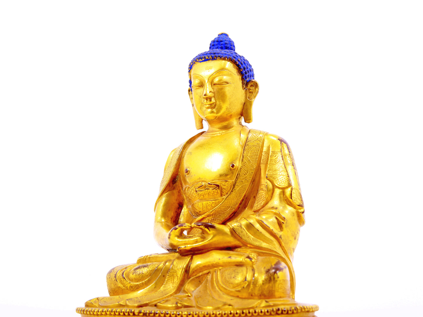 A serene alloy bronze Gautama Buddha