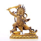 A serene gilt bronze Vajra statue