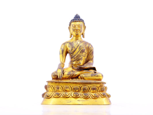 A serene alloy bronze Gautama Buddha