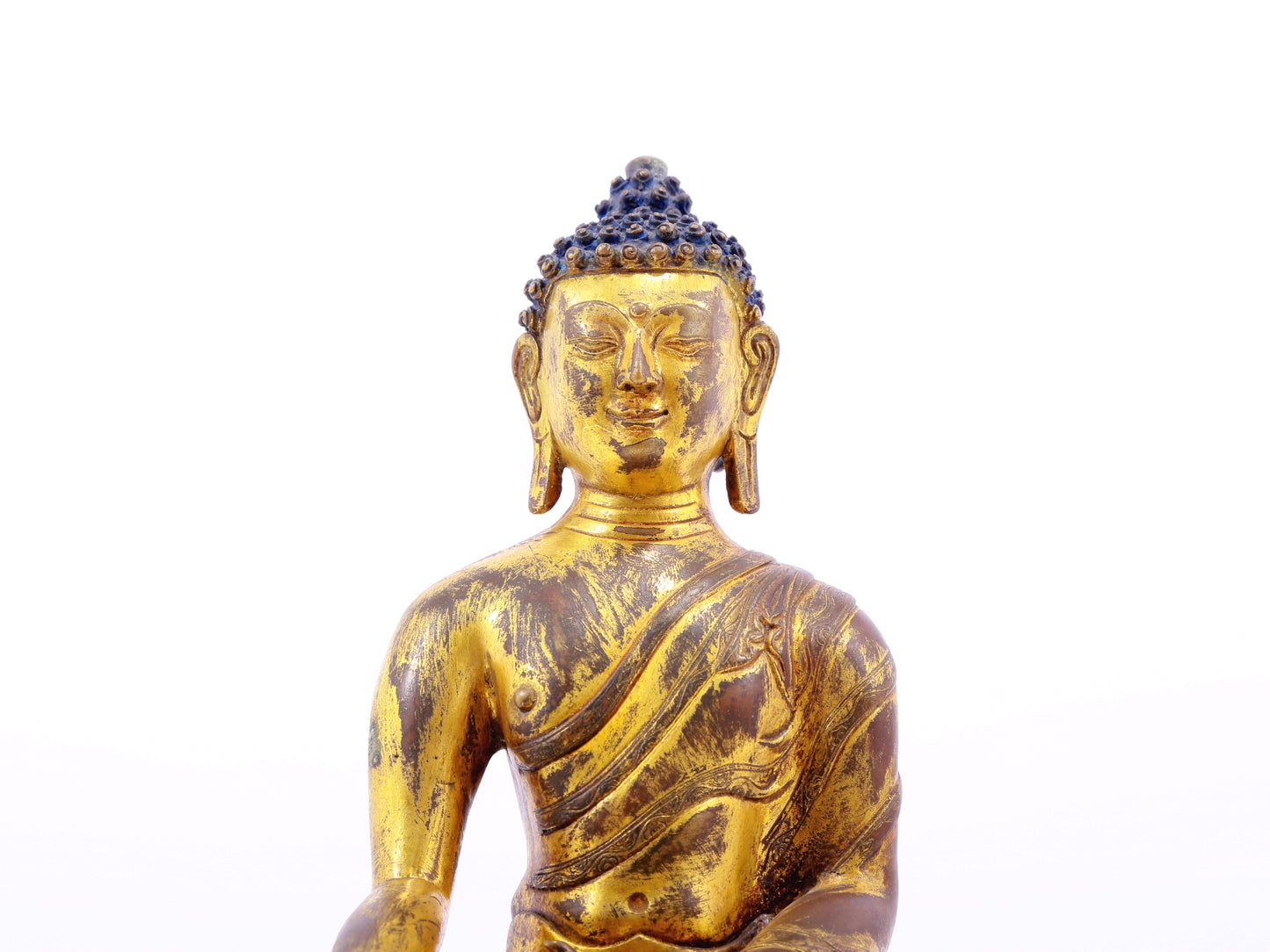 A serene alloy bronze Gautama Buddha