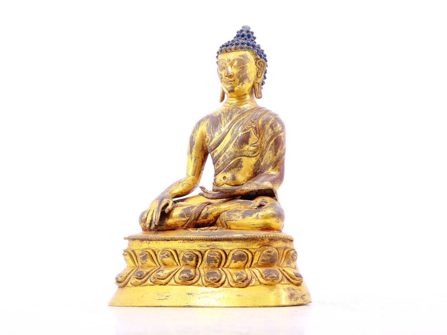 A serene alloy bronze Gautama Buddha