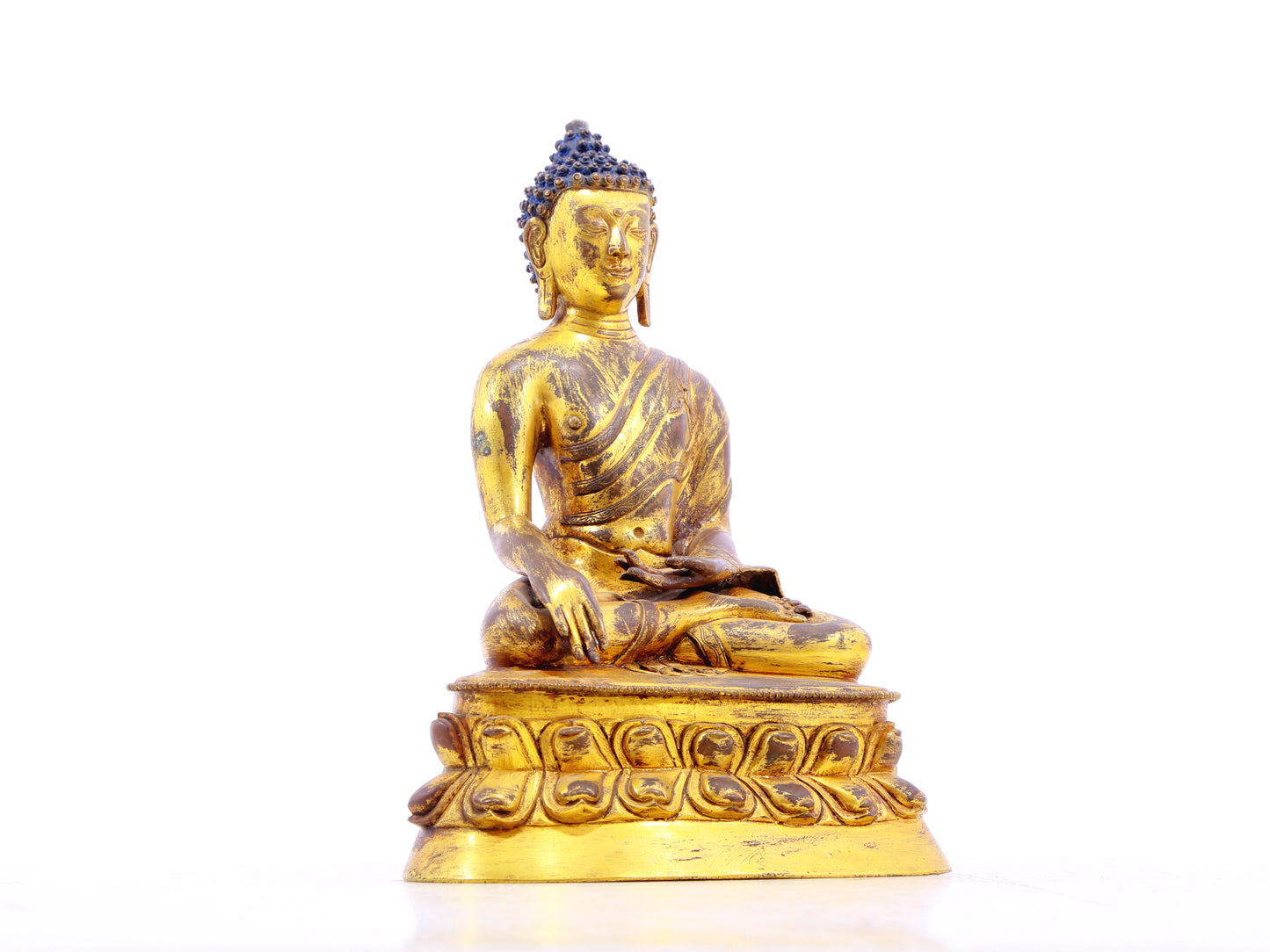 A serene alloy bronze Gautama Buddha