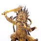 A serene gilt bronze Vajra statue