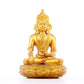 A serene gilt bronze statue of Bodhisattva