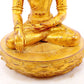 A serene gilt bronze statue of Bodhisattva