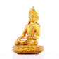 A serene gilt bronze statue of Bodhisattva