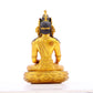 A serene gilt bronze statue of Bodhisattva