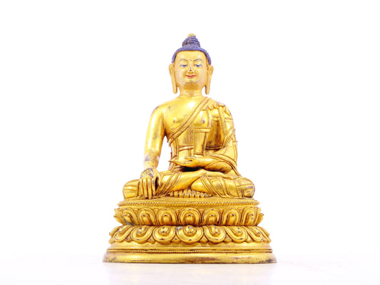 A serene alloy bronze Gautama Buddha