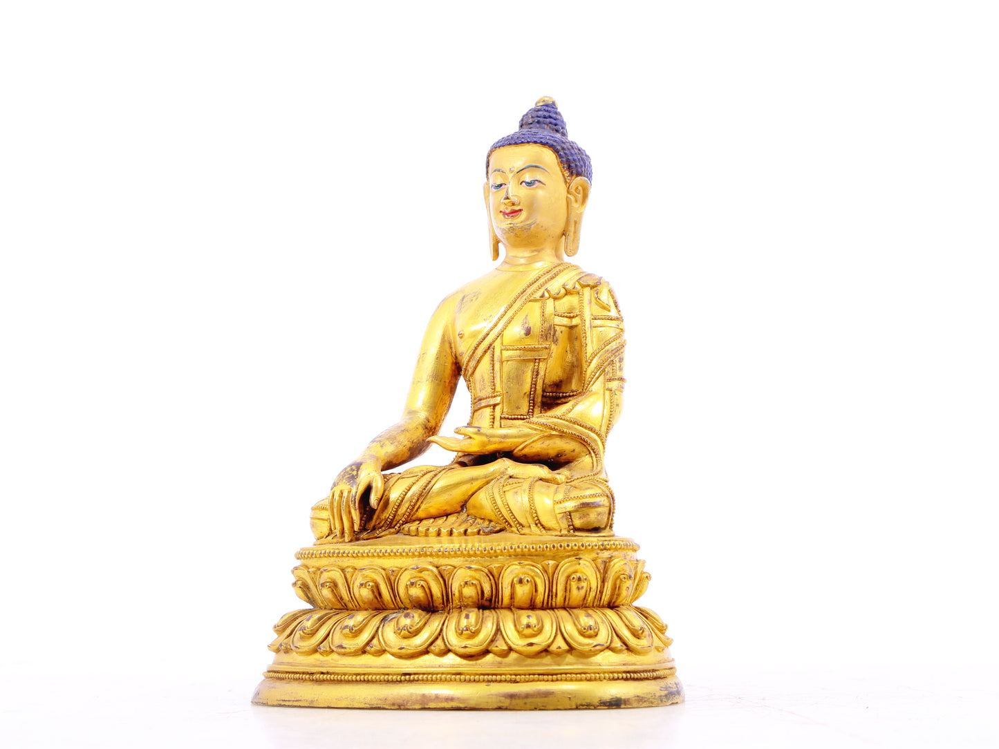 A serene alloy bronze Gautama Buddha