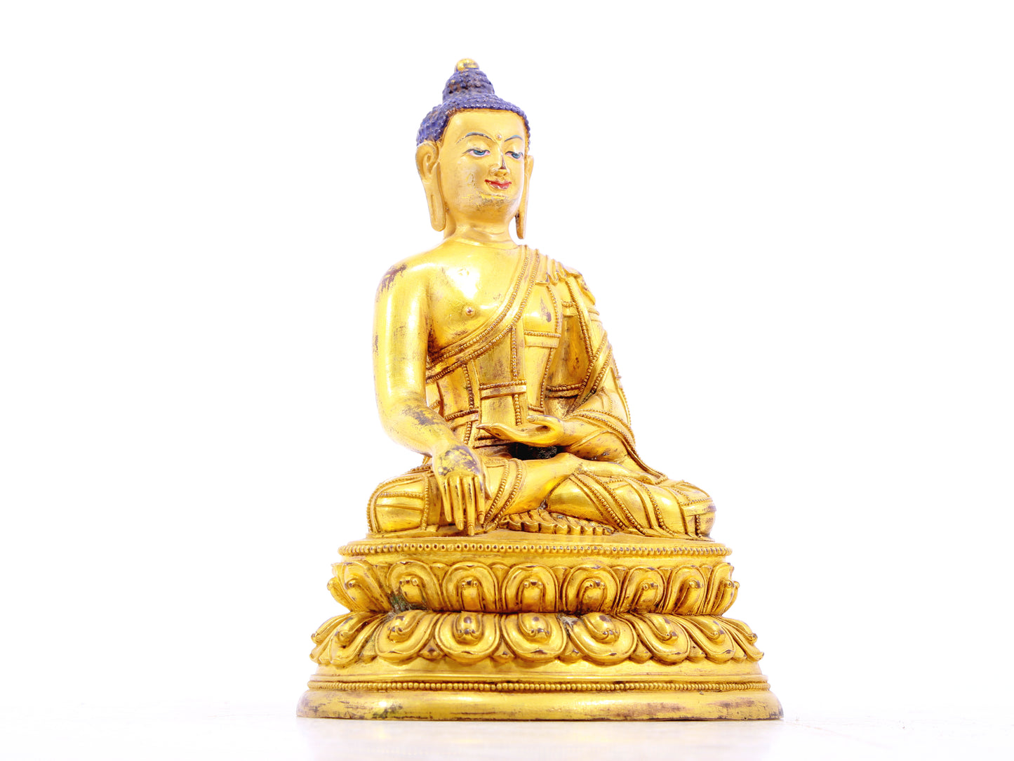 A serene alloy bronze Gautama Buddha