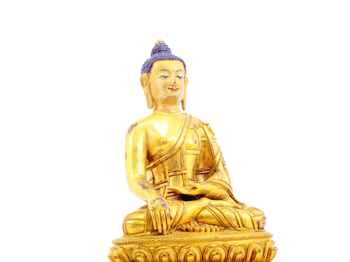 A serene alloy bronze Gautama Buddha