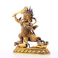 A serene gilt bronze Vajra statue