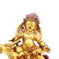 A serene gilt bronze Vajra statue