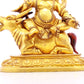 A serene gilt bronze Vajra statue