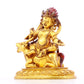 A serene gilt bronze Vajra statue