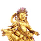 A serene gilt bronze Vajra statue