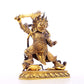 A serene gilt bronze Vajra statue