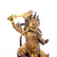 A serene gilt bronze Vajra statue