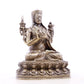 A serene gilt bronze statue of Tsongkhapa