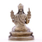 A serene gilt bronze statue of Tsongkhapa