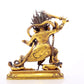 A serene gilt bronze Vajra statue