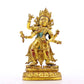 A serene gilt bronze Vajra statue