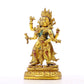 A serene gilt bronze Vajra statue