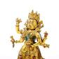 A serene gilt bronze Vajra statue