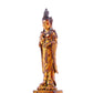 A serene gilt bronze statue of Guanyin