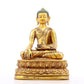 A solemn alloy bronze Gautama Buddha