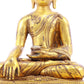 A solemn alloy bronze Gautama Buddha