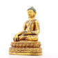 A solemn alloy bronze Gautama Buddha