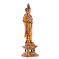 A serene gilt bronze statue of Guanyin