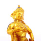 A solemn gilt bronze statue of Bodhisattva