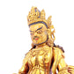 A solemn gilt bronze statue of the God of Wealth