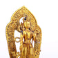 A solemn gilt bronze statue of Tara