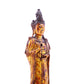 A serene gilt bronze statue of Guanyin