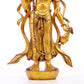 A serene gilt bronze statue of Bodhisattva