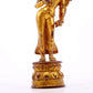 A serene gilt bronze statue of Tara