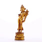 A serene gilt bronze statue of Tara