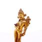 A serene gilt bronze statue of Tara