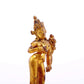 A serene gilt bronze statue of Tara