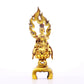 A serene gilt bronze statue of Bodhisattva