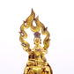 A serene gilt bronze statue of Bodhisattva