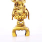 A serene gilt bronze statue of Bodhisattva