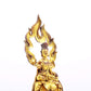 A serene gilt bronze statue of Bodhisattva