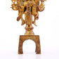 A serene gilt bronze statue of Bodhisattva