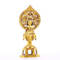 A serene gilt bronze statue of Bodhisattva